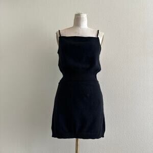handmade black knit camisole